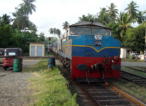 Class M4 MLW - Alco Bombardier # 745 arriving at Aluthgama